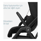 Maxi-Cosi Leona2 Çift Yönlü Uzatılabilir Sırt Desteği Tam Yatabilir Bebek Arabası Twillic Black thumbnail 10