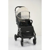 Max Kabin Boy Tek Elle Otomatik Katlanan Pratik Bebek Arabası Autofold Haki Siyah thumbnail 9