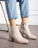 Kadın Bilekte Blok Topuklu Yanı Fermuarlı Günlük Bot thumbnail 6