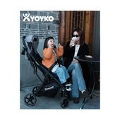 Max Kabin Boy Tek Elle Otomatik Katlanan Pratik Bebek Arabası Autofold Haki Siyah thumbnail 5