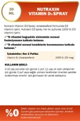 Nutraxin Vitamin D3 1000 IU Sprey 30 ML thumbnail 2