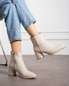 Kadın Bilekte Blok Topuklu Yanı Fermuarlı Günlük Bot thumbnail 5