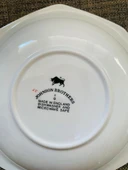 Vintage Johnson Brothers Eternal Beau Serisi Zarif Fiyonk ve Çiçek Desenli Porselen İngiliz Çay Seti thumbnail 7