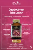 Kiperin Cranberry D-Mannoz 60 Kapsül thumbnail 2