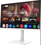 27" MSI MODERN MD272UPSW 1ms 60Hz 3840x2160 IPS HDMI DP Type-C Pivot Beyaz Monit thumbnail 3