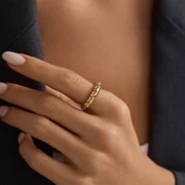 Smooth Gold Altın Yüzük 4mm thumbnail 3