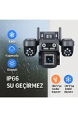 Venas 4G Solar 4 Lens Güvenlik Kamerası 12MP – Renkli Gece Görüş, IP66, Hediyeli SD Kart ve SIM Kart thumbnail 3