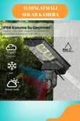 Venas 6MP FullHD Sokak aydınlatmalı 20.000 Mah bataryalı Solar Panelli Hareket sensörlü Projektör kamera thumbnail 3