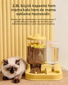 ShopyTech Otomatik Kedi Köpek Mama ve Su Kabı 2,8 Litre Kuru Mama Haznesi 1 Litre Otomatik Su Dağıtıcılı Yavaş Beslemeli thumbnail 4