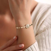 14 Ayar Octa Shine Bileklik 3 mm 19 cm thumbnail 1