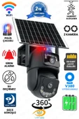 Venas Çift Kameralı Güneş Enerjili 360° WiFi Güvenlik Kamerası – Solar Panel Dahil thumbnail 1