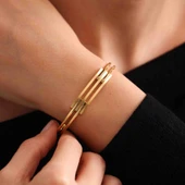 Kaburga Kelepçe 14 Ayar Üç Sıra thumbnail 1