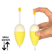 Balık Avı için Işıklı Yaylı Eva Şamandıra 50-75 gr - Gece Balıkçılığına Uygun Tüplü Fosfor Takmalı thumbnail 1