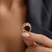 Minimal Glow 14 Ayar Altın Yüzük thumbnail 2