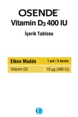 Osende Vitamin D3 400 IU Sprey 20 ml thumbnail 2