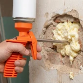 Ergonomik Saplı Metal Uçlu Köpük Tabanca Hassas Uygulama İçin Profesyonel Köpük Tabancası thumbnail 3