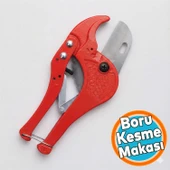PVC Boru Kesme Makası Profesyonel Güçlü Çelik Bıçaklı Ergonomik Plastik Boru Kesme Aleti thumbnail 2