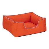 Pet Comfort Alpha Kedi ve Köpek Yatağı Turuncu w  Beyaz Biye S 60x50cm thumbnail 2