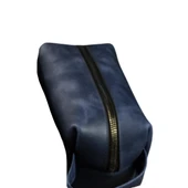 BİDERİ PERGE HAKİKİ DERİ EL ÇANTASI LACİVERT thumbnail 1