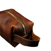 BİDERİ PERGE HAKİKİ DERİ EL ÇANTASI TABA thumbnail 1