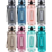 Uzspace 800ml Tritan Su Matarası Silikon Korumalı Kaydırmaz Gövde Pudra Pembe thumbnail 3