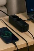 67w Hızlı Şarjlı Akıllı Çoklu Priz – 2000w Güç, 2 Usb-c + 2 Usb-a Çıkışlı, Telefon & Laptop Uyumlu thumbnail 4