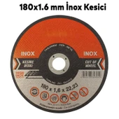 İnox Kesici 180x1,6 mm Paslanmaz Çelik Metal Kesme Diski Profesyonel Yüksek Performanslı thumbnail 1