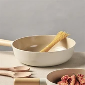 Neoflam Fika Alüminyum Döküm Wok Tava 26cm Bej thumbnail 2