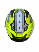 NCR KASK KAPALI VİSÖRLÜ M69 ECE22-06 BELGELİ SARI ROBOTİK DİZAYN thumbnail 3