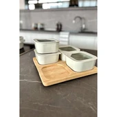 Neoflam Fika One 4'lü Kahvaltı Seti - Bej thumbnail 5