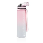 Uzspace 1000ml Büyük Boy Çift Renk Softtouch Ff Collection Tritan Su Matarası Pembe-Gri thumbnail 2