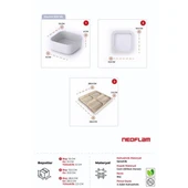 Neoflam Fika One 4'lü Kahvaltı Seti - Bej thumbnail 4