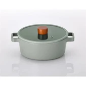 Neoflam Fika Gri 5 Parça Döküm Tencere ve Tava Seti thumbnail 3