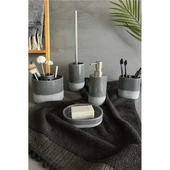 Primanova Reve Banyo Seti 5 Parça - Gri thumbnail 1