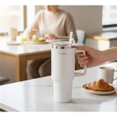 Tantitoni 020-01-move Bej Paslanmaz Çelik Pipetli Termos Bardak 1.2l thumbnail 1