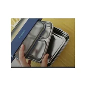 Vagonlife 1200ml Çift Katmanlı Paslanmaz Çelik Yemek Kabı Mor Bl20183 thumbnail 2