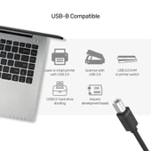 Unitek Y-C4001GBK USB 2.0 2 m Yazıcı Kablosu thumbnail 5