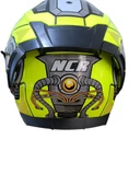 NCR KASK KAPALI VİSÖRLÜ M69 ECE22-06 BELGELİ SARI ROBOTİK DİZAYN thumbnail 5