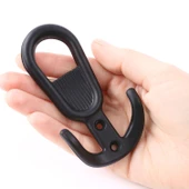 Metal Siyah Askı Askılık Duvar Vidalı Çanta Elbise Asma Portmanto Vestiyer Banyo Mutfak Askısı thumbnail 5