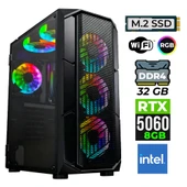 Xaser Neon X160 Intel i3 14100F 32GB Ram 1TB M.2 NVMe SSD 8GB RTX5060 Oyuncu Tavsiye Sistem thumbnail 1