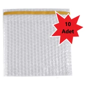 Balonlu Patpat Torba, Bantlı Baloncuklu Torba-Zarf 20Cm (En) X 20Cm (Boy) + 5Cm (Kapak) 10 Adet thumbnail 3