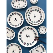 Porser Porselen Hitit Pasta Tabağı Takımı 21cm 6 Parça thumbnail 2