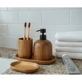 Primanova Alessi Akasya Banyo Seti 4 Parça thumbnail 2