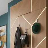 Metal Gümüş Krom Askı Askılık Duvar Vidalı Çanta Elbise Asma Portmanto Vestiyer Banyo Mutfak Askısı thumbnail 3