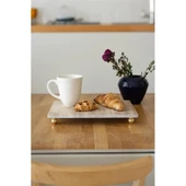 Akayev Traverten 30x20 Cm Altın Boncuk Ayaklı Sunumluk thumbnail 2