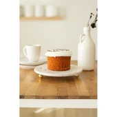 Akayev Traverten 25 Cm Altın Boncuk Ayaklı Sunumluk thumbnail 1