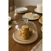 Akayev Traverten 25 Cm Cam Fanus thumbnail 2