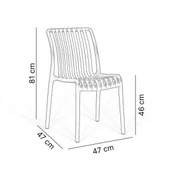 Kolsuz Paris 2'li Sandalye thumbnail 2