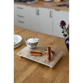 Akayev Traverten 30x20 Cm Altın Boncuk Ayaklı Sunumluk thumbnail 3