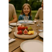 Akayev Traverten 25 Cm Cam Fanus thumbnail 1